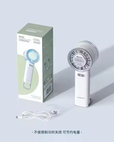 2024 Neuer Stil Tragbarer Sommer-Ventilator mit Drei Geschwindigkeiten, Wiederaufladbarem Akku und USB-Anschluss für Auto und Haushalt