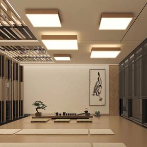 Panel LED RGBW Personalizable con Control Remoto, Lámpara de Techo Colgante, Diseño Cuadrado Creativo, 4000K CCT, Alto CRI 95 para Hogar, Oficina, Hotel - Product Image 1