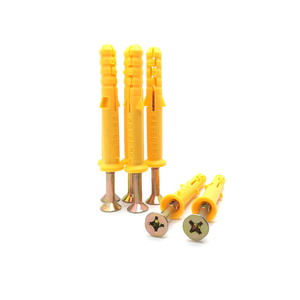 Anclaje de expansión de plástico amarillo resistente para trabajos pesados, anclaje de nylon de inserción con martillo para paredes de hormigón - Product Image 3