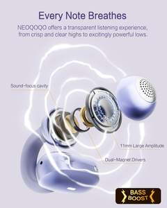 <span class=keywords><strong>A50</strong></span> oreja abierta inalámbrica para auriculares Bluetooth 6,0 5,3G comodidad sin peso 48H tiempo de reproducción 3D auriculares TWS con cancelación de ruido - Product Image 3