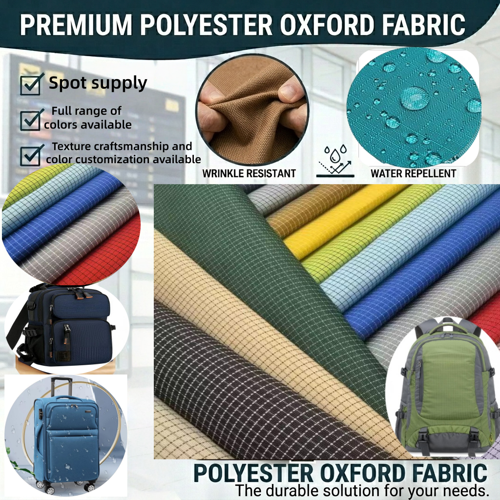 Wholesale 300D Cationic Dyed Abrasion-Resistant 100% Polyester Oxford Fabric for Handbags Luggage Home Textile