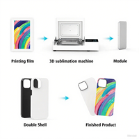 Machine d'impression par sublimation thermique Funsub A3, multifonction, pour coques de téléphone, machine de presse à chaud par sublimation sous vide 3D