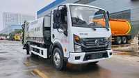 Camion à ordures compacteur Dongfeng Dolica 4x2, 6,5 mètres cubes, camion à ordures à bras oscillant pour le transport des ordures urbaines en sous-sol