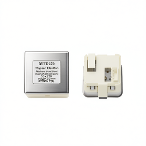 Thyssen Elevator <b>Button</b> MTD270 Stainless Steel Square 33x33mm Metal Plastic <b>Switch</b> Part - Product Image 1