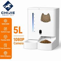 Estación de Agua y Comida para Mascotas 2 en 1, Automática, con Temporizador, WiFi, 5L, Controlada por la Aplicación Tuya Smart, Dispensador Integrado de Agua y Comida para Perros y Gatos