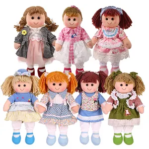 Wholesale Custom Cheap Human Plush Girls Rag Doll Creative Handmade Baby Dress Up Dolls