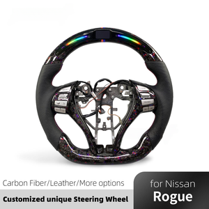 Volant personnalisé stylisé en fibre de carbone pour Nissan Teana 2013-2018 Altima <span class=keywords><strong>SR</strong></span> X-Trail, prend en charge l'affichage LED du régime moteur - Product Image 2