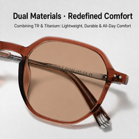 Lunettes de sommeil anti-lumière bleue Sunray OEM&ODM haut de gamme unisexe, monture TR90 pleine monture, verres marron rose, rose poudré, pour hommes et femmes