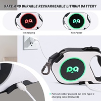 Nouvelle Laisse Rétractable USB 2025 pour Chien 5m, en Nylon Style Western avec Lampe de Poche LED, Idéale pour les Bestsellers Amazon et la Promenade en Extérieur