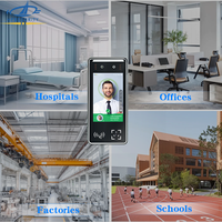 HFSecurity FR05, Control de Acceso Biométrico con Reconocimiento Facial y de Tarjetas, 5 Pulgadas, Registro de Asistencia con Código QR, POE Integrado