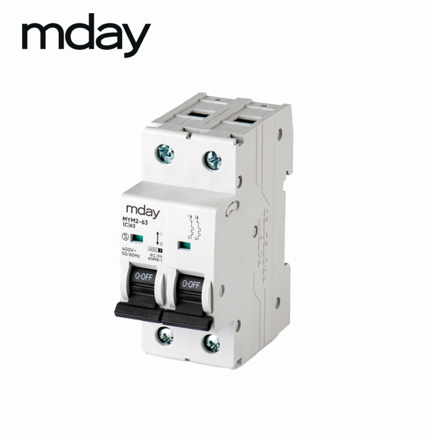 Mday AC MCB 32A 400V 2P Copper Miniature Circuit Breakers 6kA Rail Mounting MYM2-63 50/60Hz