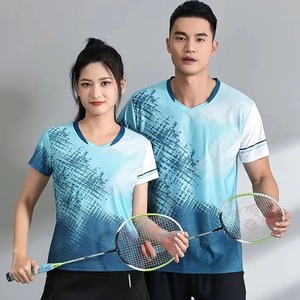 Uniformes de tennis de qualité supérieure, nouveaux, respirants, à col en V, avec shorts et t-shirts de sport, vêtements de course et de tennis. - Product Image 1