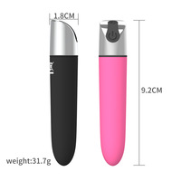 Vibrateur rechargeable mini en forme de rouge à lèvres pour la masturbation et le massage féminins