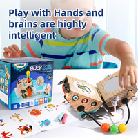 Bloques de Madera Montessori, Juego de Ocho Bloques de Actividades, Juguete Educativo para Niños y Niñas de 5 a 7 Años con Autismo