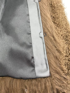 <span class=keywords><strong>Manteau</strong></span> de fourrure d'agneau du Tibet bouclé à col rond en peau courte de couleur personnalisée <span class=keywords><strong>manteau</strong></span> de fourrure mongole véritable pour femmes - Product Image 4