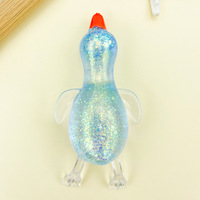Jouet anti-stress en forme de canard pailleté, à récupération lente, en TPR souple, pour soulager l'anxiété des enfants, des étudiants et des adultes