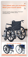 Fauteuil roulant de réadaptation manuelle Fauteuil roulant pliable léger utilisé pour les personnes âgées et les handicapés Fabriqué en Chine à moins de 50 $