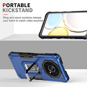 Coque armure antichoc pour Honor X9 <span class=keywords><strong>5G</strong></span> X8 Y70 Y90 en Silicone + PC avec anneau en métal, coque arrière de téléphone pour <span class=keywords><strong>Huawei</strong></span> Honor Magic 4 Lite - Product Image 5