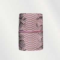 Cuaderno de Bolsillo de Cuero Sintético Croc PU, Mini Organizador Portátil A5, Agenda de Lujo, Material Escolar, Regalo para Camping