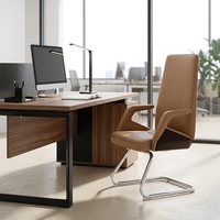 Chaise de bureau exécutive moderne en gros pour intérieur, chaise de bureau ergonomique, chaises de bureau de luxe en cuir pour salle de réunion