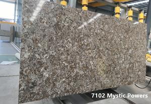 แผ่นควอตซ์เทียมดีไซน์ทันสมัย ขนาดใหญ่ กันน้ำ ทนทาน เหมาะสำหรับพื้นโรงแรม เคาน์เตอร์ครัว ใช้งานได้หลากหลาย ท็อปห้องน้ำ - Product Image 4