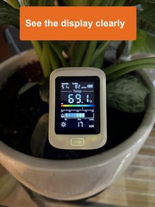เครื่องวัดดิน 6-in-1 แบบดิจิทัล เครื่องวิเคราะห์ดิน วัดค่า pH ความชื้น อุณหภูมิ แสง และความอุดมสมบูรณ์ สำหรับสวน ไร่นา และพืช - Product Image 2