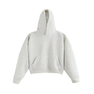 Produttore all'ingrosso di cotone 100% inverno modello solido Unisex personalizzato Logo ricamato anteriore felpa da uomo foderato in pile - Product Image 2