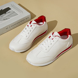 Zapatillas blancas informales para mujer, calzado deportivo moderno para estudiantes, zapatos blancos versátiles y modernos, versión coreana - Product Image 2