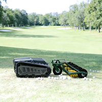 Tins-8 - Máquina Robótica para Recoger Pelotas de Golf, Chasis Robótico con Orugas de Goma, Suspensión Independiente, Menos Daño al Césped