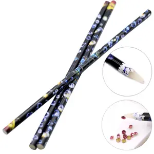 Dual-Ended Nagel wachs Punkt ier stift Strass Picker Pencil Manic ure Tools