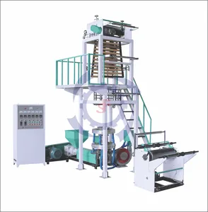 2 color polyethylene pe ldpe plastic bag film blowing machine