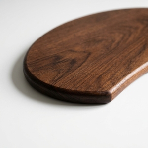 <span class=keywords><strong>Planche</strong></span> à découper en <span class=keywords><strong>bois</strong></span> de noyer semi-circulaire unique, grain naturel, pour restaurant professionnel et décoration de cuisine moderne - Product Image 2