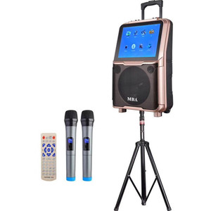 Altavoz de vídeo con batería, carrito móvil con batería de espejo, profesional, audio con pantalla LCD, venta de fábrica, MBA - Product Image 6