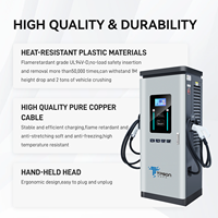 Station de recharge rapide Tpson ProCharge 120 DC 120 kW CCS2 avec sortie réglable pour véhicules électriques à usage commercial