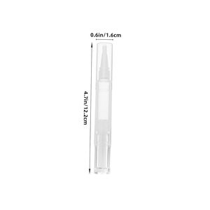Gel pour cils Twist, emballage stylo en plastique pour cosmétiques et rouges à lèvres, applicateur en silicone, sérigraphie, logo personnalisé, transparent - Product Image 3