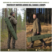 Sac de tir rembourré en mousse GAF personnalisé OEM en polyester Oxford 600D de 50,4 pouces, étui souple pour fusil de chasse aux oiseaux aquatiques, pour la chasse au canard et à l'oie