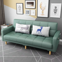 Sofá Cama Plegable Verde de Doble Uso, Sofá Cama Multifuncional para Sala de Estar, para Apartamentos Pequeños, en Existencia