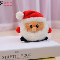 Cadeaux de Noël en peluche douce de bonne qualité en gros Mini boule en peluche 4 ''pour la décoration Elf Moose Bonhomme de neige Père Noël
