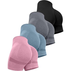 Pantaloncini da ginnastica a vita alta da donna Premium da donna pantaloncini con Lifting per il culo senza cuciture per il Fitness sportivo Yoga - Product Image 1