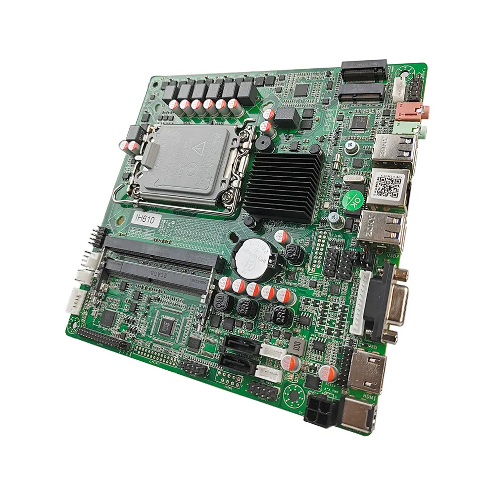 PCWINMAX H610 DDR4 मिनी ITX औद्योगिक मदरबोर्ड सॉकेट LGA 1700 12वीं पीढ़ी का वाईफ़ाई ब्रांड न्यू H610 मेनबोर्ड
