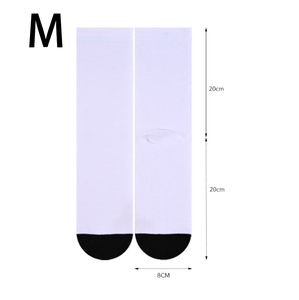 2025 फैशन सफेद मुद्रण कोई मोक इन-स्टॉक मोजे - Product Image 4