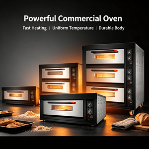Four à convection de comptoir, four électrique à grande capacité en acier inoxydable pour boulangerie, pâtisserie, pizzeria - Product Image 1