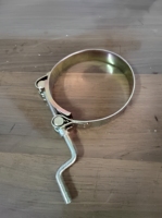 Collier de serrage pour tuyau minier, réglable, en acier finition zinc, double ligne, usage industriel intensif, diamètre 51 mm, impérial (pouces)