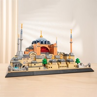 Blocs de construction Hagia Sophia Istanbul, modèle de monument turc, architecture byzantine et islamique pour adultes, décoration architecturale mondiale