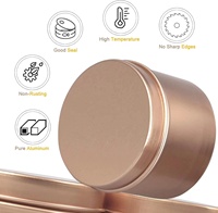 Vente en gros 120ml 4Oz Boîte ronde en métal pour les pots de bougie de Noël de luxe