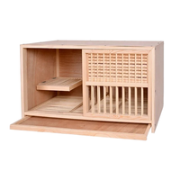Cage à animaux de base en bois moderne anti-dérangement, boîte à boutons pour nidification, pour l'élevage de pigeons, maison pour chat, cage pour cobayes, intérieur/extérieur