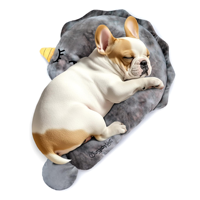 Coussin orthopédique pour chien en tissu, lit pour animaux de compagnie, protection de la colonne cervicale, soutien du cou, repose-menton, coussin apaisant, lavable, résistant aux morsures