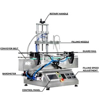 Petite mini machine de remplissage automatique d'eau liquide à une/deux/plusieurs têtes de bureau machine de remplissage de bouteilles vente d'usine