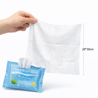 Lingettes corporelles extra épaisses pour adultes, lingettes humides jetables en tissu, nettoyage sans rinçage, lingettes de bain