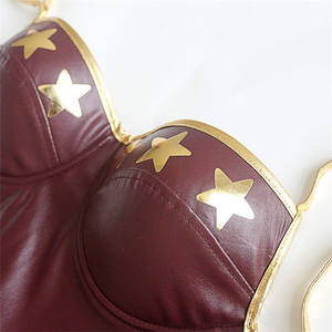 Costume de super-héros d'Halloween pour femmes, robe Wonder Cosplay, costumes de scène, fête de Purim, vêtements sexy, robe en cuir - Product Image 4